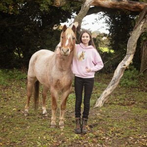 Amelia and Razzle wearing a Razzle Hoody
